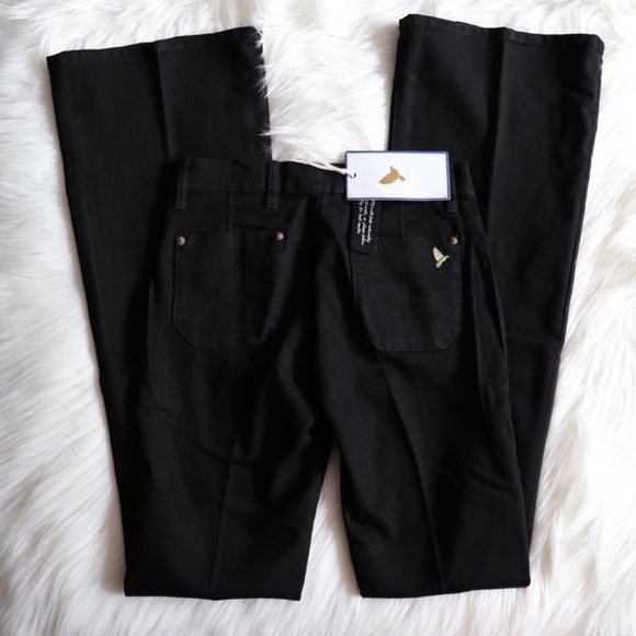 Anthropologie M.i.H Black Kick Flare Jeans Size 27 - Picture 8 of 9